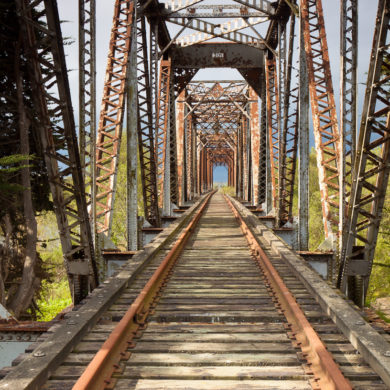 Salinas River Railroad Bridge Neponset CA